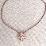 Kendra Scott Madison Rose Gold Necklace Pendant Square Charm Photo 1