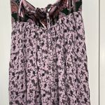 Free People  Purple Smocked Tie Front Jumpsuit‎ Photo 3