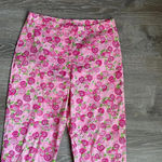 Lilly Pulitzer white label vintage Pink Rolls Royce Snail Print Capris pants Photo 2