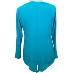 Oh my Gauze blue button long sleeve Top Lagenlook boho beach Size M Photo 1