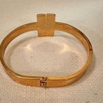 Closed Hinge Gold Tone Bangle Photo 2