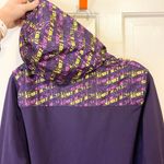 Adidas purple & neon climalite techfit water resistant zip up hoodie Photo 2