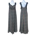 Free People  Wide Leg Marley Plaid One Piece Jumpsuit Size Medium NWT Grunge 90s Photo 6