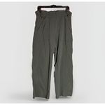 Athleta Trekkie Ripstop High Rise Parachute Pants 10P Olive Green Nylon Stretch Photo 1
