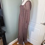 Betsey Johnson Betsy Johnson Floral Smocked Maxi Dress Long Sleeve Size Small Photo 6