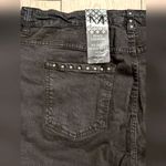Massini NEW PLUS 22 3X Black Studs Ripped Knees Skinny Jeans NWT Photo 4
