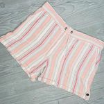 Per Se  soft striped drawstring shorts size extra large stretchy Photo 0