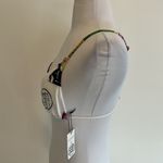 Swiminista x JPH Sexy Bikini Top Art Toss Print White Size M Photo 4