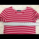Tommy Hilfiger Pink White Striped T-Shirt Dress Size XS Photo 3