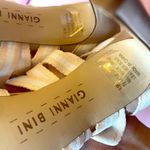 Gianni Bini Polka Dot Lace Up Strappy Ankle Stiletto Leather High Heels Size 6.5 Photo 6