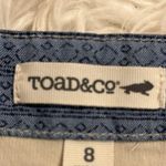 Toad & Co Mindy organic cotton corduroy button front mini skirt 8 Tan Photo 7