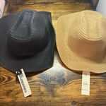 Set Of Time And Tru Black And Tan Hats Photo 0