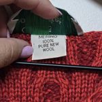 Quill's Woollen Market Wool Nordic Grandmacore Cardigan Sweater Size L Ireland Red Size L Photo 4