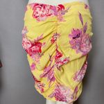 Mango MNG Skirt Romance Yellow Floral Ruffle Frill Mini Flirty Feminine Romantic Photo 13