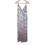 American Eagle  Outfitters Floral Spaghetti Strap‎ Jumpsuit Slit Leg Size 12 Photo 1