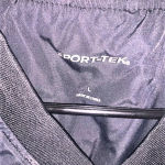 Sport-tek v neck black pullover sz L EUC Photo 1