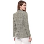 Allegra K New! Allegra‎ K Women's Plaid Blazer One Button Lapel Neck Jacket Photo 2