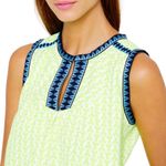 J.Crew Neon Citrus Yellow Arrow Print Shift Dress Size 00 Photo 2