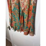 CHAPS Y2K Boho Chic Paisley Indie Slinky Pull On Skirt Women's Size Large Photo 3