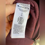 Athleta  Workout Hoodie Athleisure Plum Zip Barre Hiking Athletic Tennis Winter Photo 8