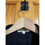 Womens Djerf Avenue Button Up Boxu Organic Cotton Minimalist Black Shirt Medium Photo 2