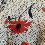 Jolt  Red Floral Tie-Front Blouse Photo 2