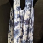 Arizona Jean Company Arizona Jean Co. Blue Tie Dye Halter Dress Photo 1