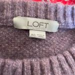 Loft sleeveless poncho style sweater, lavender, size medium/large Photo 2