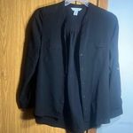 White House | Black Market  Classic Black Blouse Photo 0