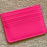 Evereve Neon Pink Card Case Wallet Photo 0