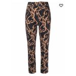 Ganni  Cutye Cropped Baroque-Print Straight Leg Jeans Photo 1