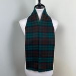 Vintage Plaid Vest Scarf Classic Tartan Brown Green Unisex Photo 4