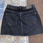 ZARA Black Denim Skirt Photo 1