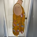Allison Joy  Mustard Yellow Floral Sleeveless Blouse Photo 2