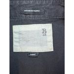 R13 Women's Cowboy Jumpsuit Black L Japanese Fabric Utility Coverall Workwear Photo 9