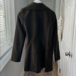 French Connection Olive Green Tulip Hem Asymmetrical Zip Wool Blend Coat XS Photo 5