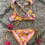 Xhilaration  Floral Swim Suit Photo 0
