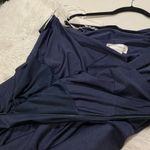 Cynthia & Sahar Luz Luxe Satin Stretch Formal Gown in Midnight Navy Size XXL Photo 8