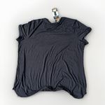 Ellen Tracy  Women's Short Sleeve Shirt XXL Black Soft Tunic‎ Hilo Hem Top Photo 4