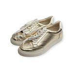 Birdies HTF:  𐦖 The Cardinal Luxe Metallic Leather Sneaker 𐦖 Mica [Gold] 𐦖 7.5 Photo 8