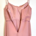 Revelry Skye Chiffon Side Split‎ Dress Blush Rosette Pink Size 6 Photo 7