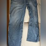 Anthropologie NWT  Edwin Sadie Utility Denim Overalls RipTide Size L Photo 6