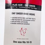 Fashion Bug Vintage 90s Plus Size Day Sheer Knee Highs Socks 100% Nylon 2 Pairs Photo 4