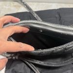 Karl Lagerfeld NWOT Lafayette Shoulder Bag Sequns 100% Goat Leather Grey Photo 5