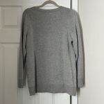 Avenue Metallic Silver Crewneck Sweater Size14/16 Plus Holiday Size 14 Photo 1