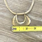 Chico's Chico’s gold hammered pendant necklace on cord Photo 9