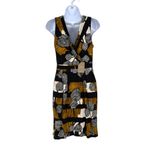 Deletta  Anthropologie Abstract Print Sleeveless V-Neck Dress Size Small NWT Photo 7
