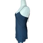 Reiss Navy Slip Dress Semi Sheer Women's Size 4 Sexy Designer Old Money Simple Photo 1