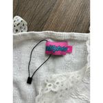 Edikted White Cropped Lacey Knit Tank Top Size Medium Photo 7