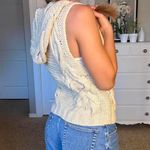 Free People  Cream knit chunky cute sweater vest Photo 1